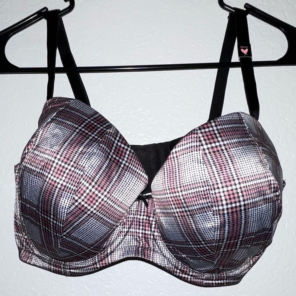 Victoria’s Secret plaid bra and underwear set.